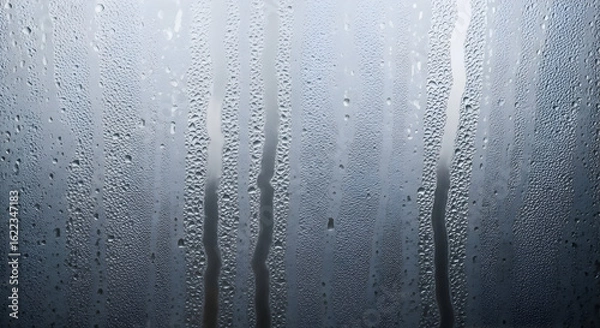Obraz Condensation Patterns on a Windowpane