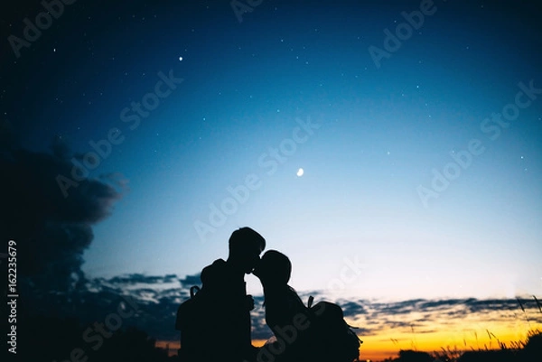 Obraz kiss at sunset