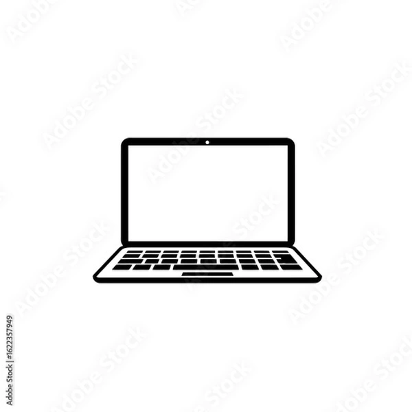 Fototapeta laptop isolated on white