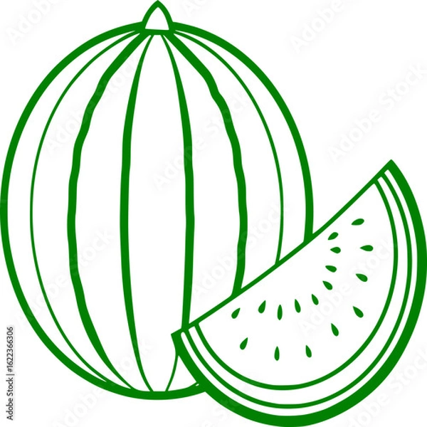 Fototapeta slice of melon