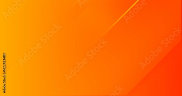 Obraz Orange red pink yellow abstract gradient background. Modern blank clean bright backdrop. Elegant trendy polygonal geometric shapes. Moving 3d stripes lines. Triangle rectangle creative corner pattern