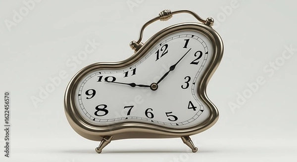 Fototapeta Melting Time: A Surreal 3D Render of Ephemeral Moments