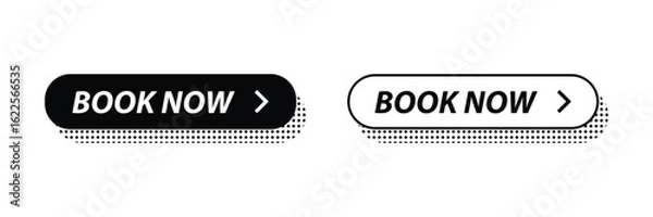 Obraz Set of Modern book now buttons collection.