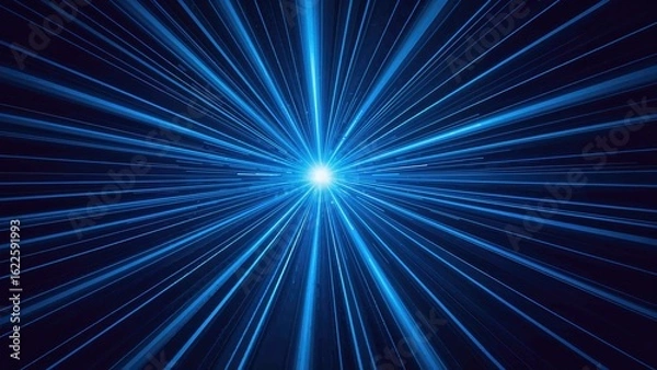 Obraz Light rays and zoom effect in the backdrop