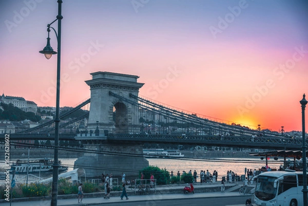 Obraz Chain Bridge Budapest