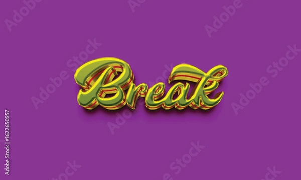 Obraz 3d text effect