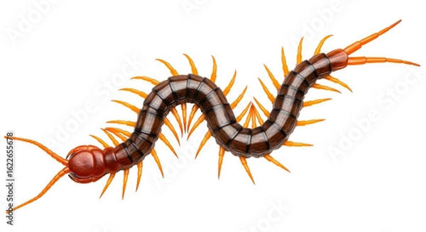 Fototapeta Isolated Centipede