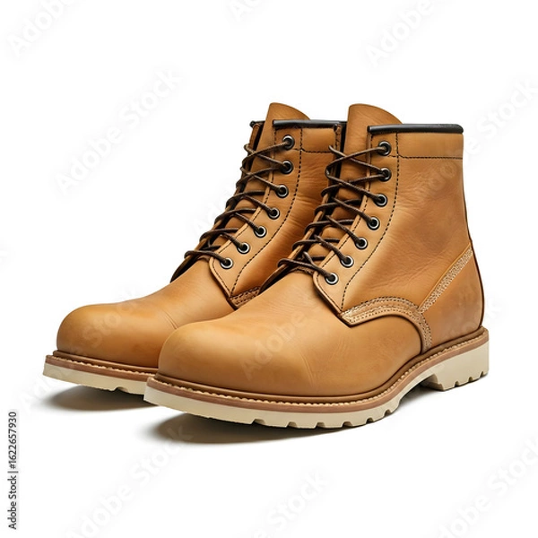 Obraz brown leather boots