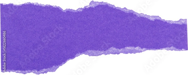 Obraz uneven torn paper border, ripped paper strip isolated on white background 