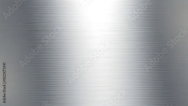 Fototapeta Abstract metallic texture with brushed steel effect in silver and grey tones, showcasing industrial aesthetics.