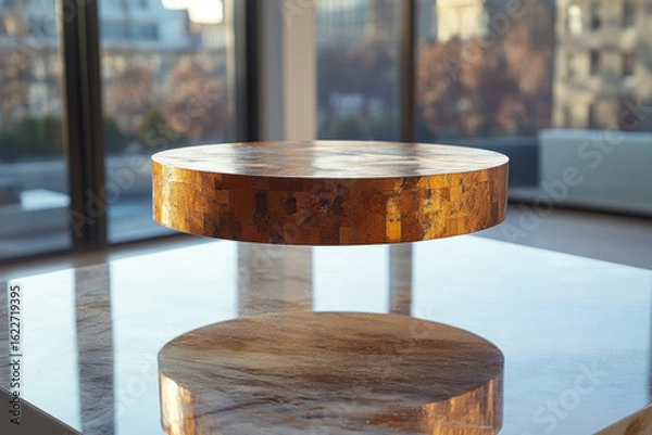 Obraz Metal-based table top.