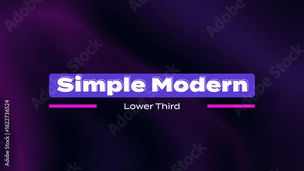 Obraz Simple Modern Lower Third_Vol.06