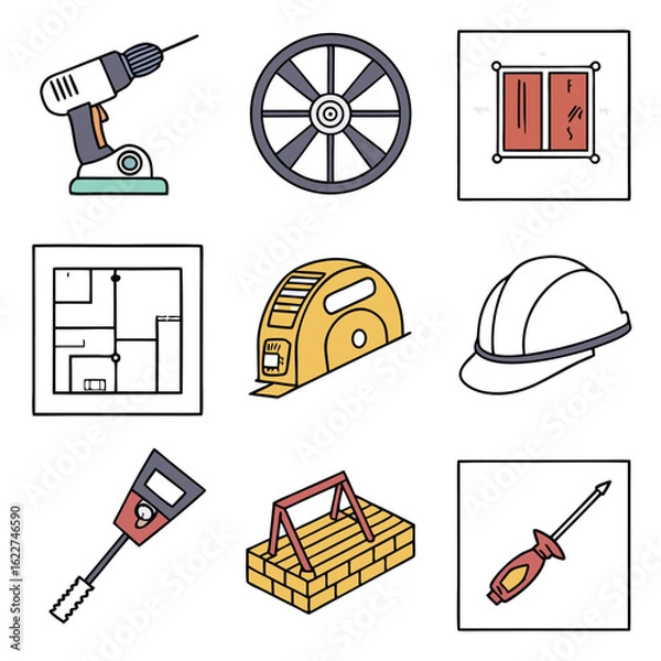 Obraz Simple Icon Vector Art Modern Design Element Vector Illustration