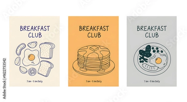 Obraz Breakfast Club Menu Designs Posters Prints