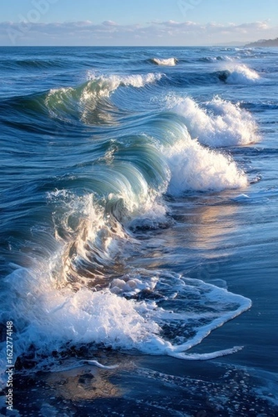 Obraz Coastal waves at dawn (1)