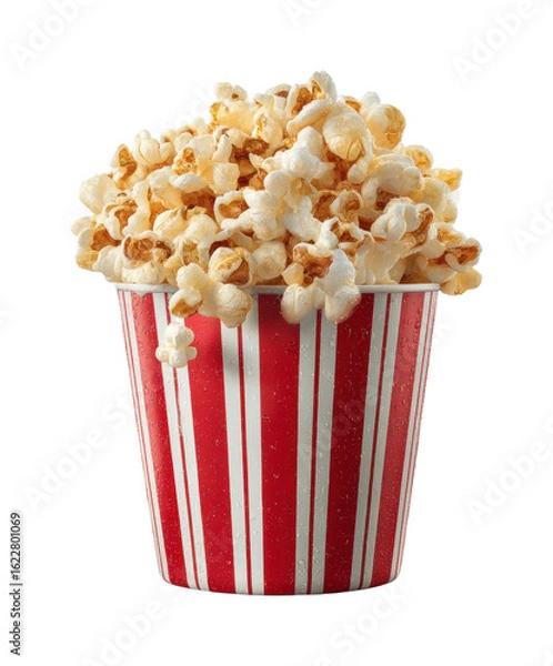 Obraz Movie night snack popcorn home theater food cozy atmosphere view isolated on transparent background, png