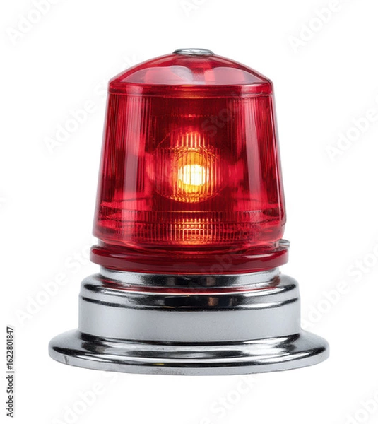 Fototapeta Emergency alert light action urban safety concept isolated on transparent background, png
