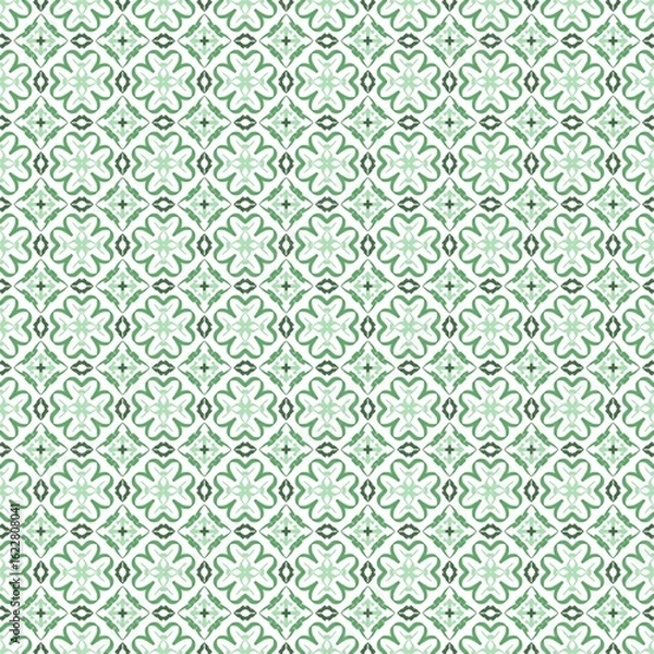 Obraz pattern seamless green 01 - 1