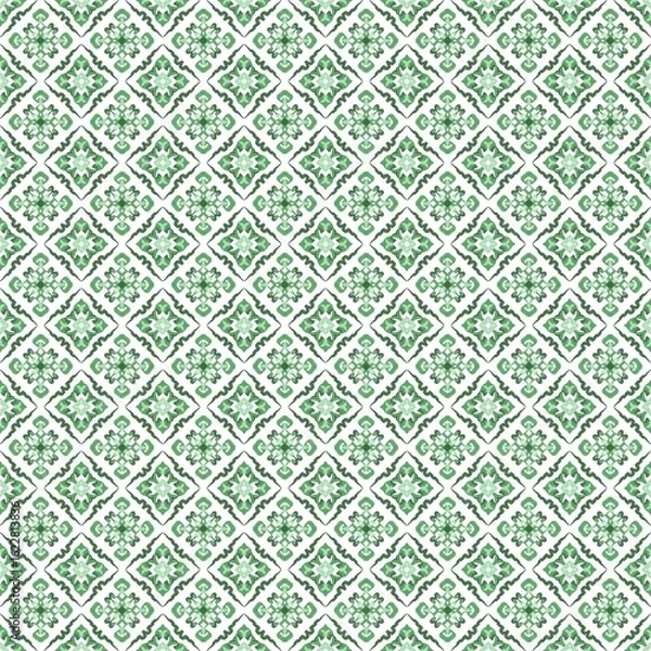 Obraz pattern seamless green 01 - 4