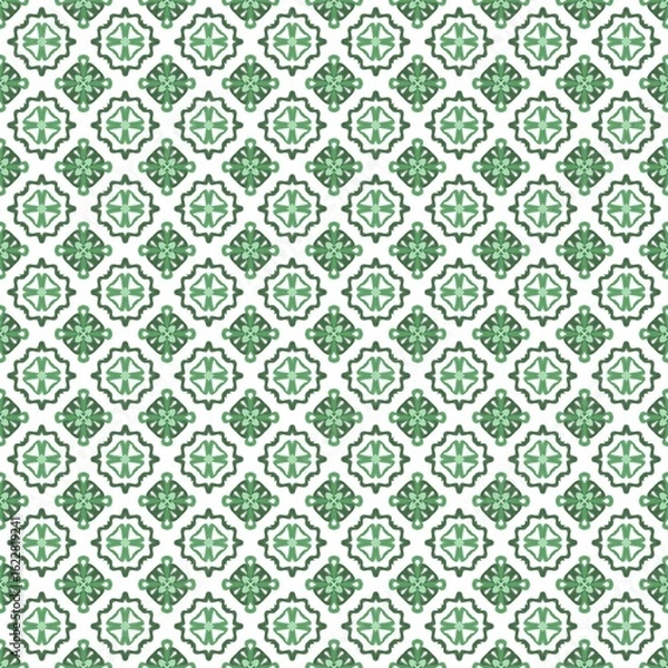 Obraz pattern seamless green 01 - 8