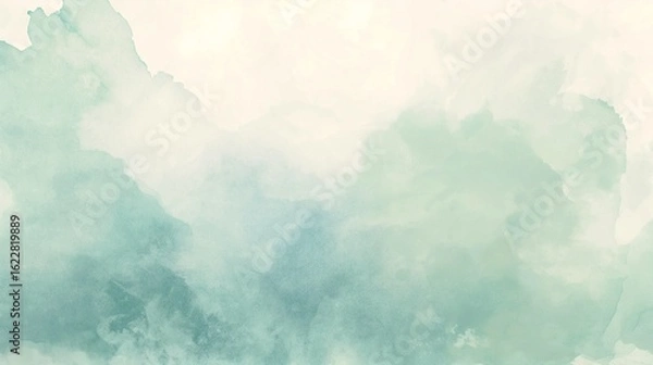 Obraz Gentle Watercolor Clouds in Soft Pastels