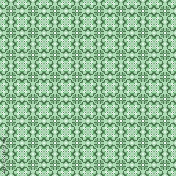 Obraz pattern seamless green 01 - 9