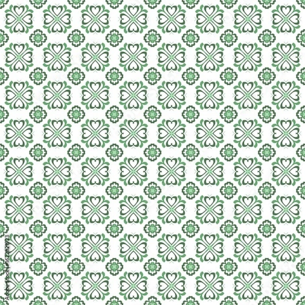 Obraz pattern seamless green 01 - 10