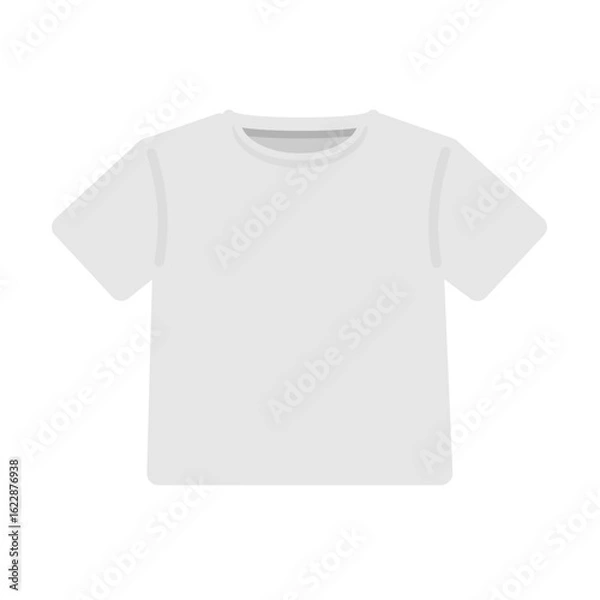 Fototapeta Tシャツ（白）　服　前面　イラスト