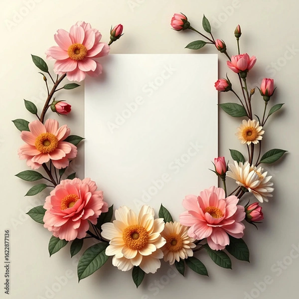 Obraz framework for photo or congratulation