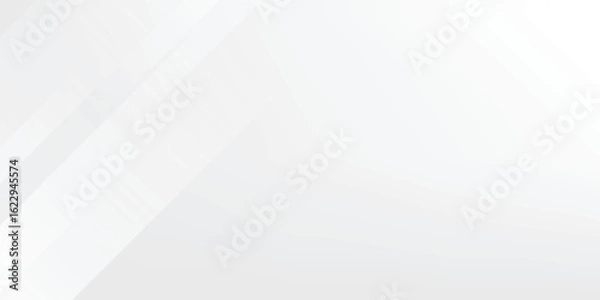 Obraz White abstract background with line pattern, banner design. Vector 16:9