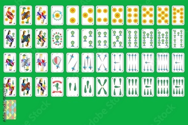 Obraz spanish playing cards
