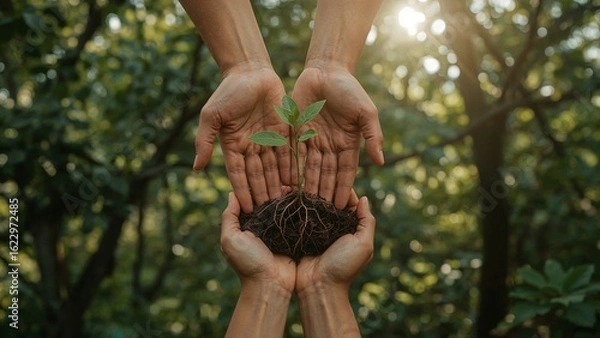 Obraz hands of the child