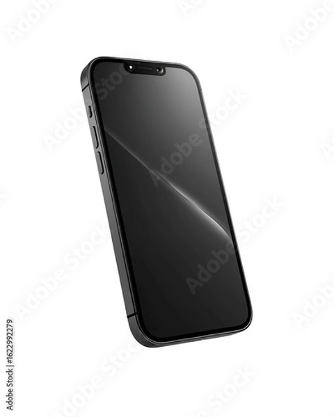 Obraz Sleek Black Smartphone Modern Technology Mobile Device