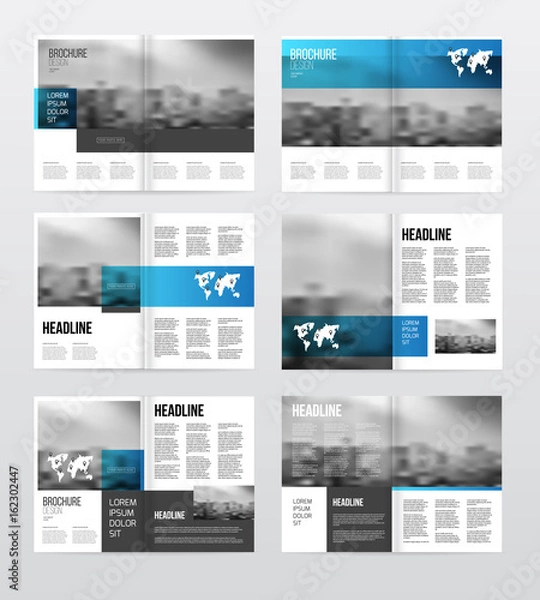 Obraz Magazine or catalog template vector illustration