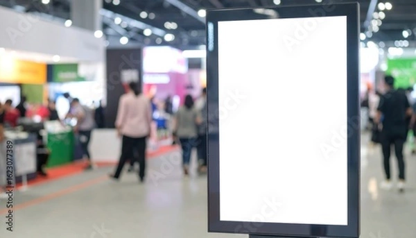 Obraz Blank digital billboard in convention hall