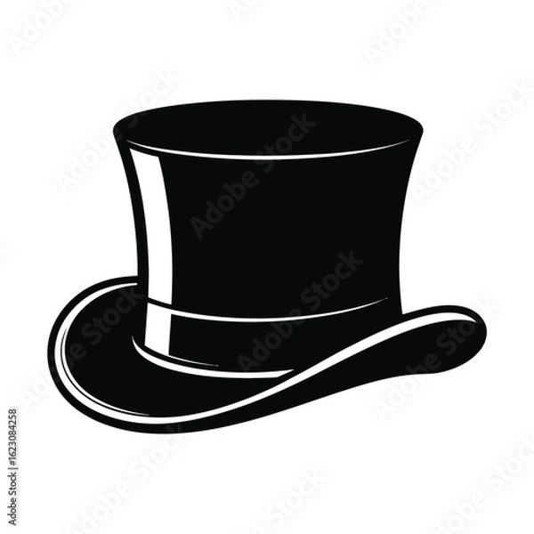 Obraz Classic Top Hat Silhouette