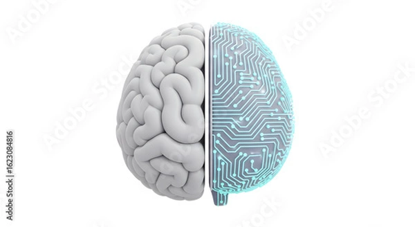 Fototapeta AI Brain Technology Concept Artificial Intelligence Neural Network