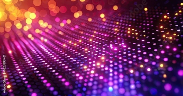 Obraz A vibrant abstract background with colorful bokeh lights and patterns.