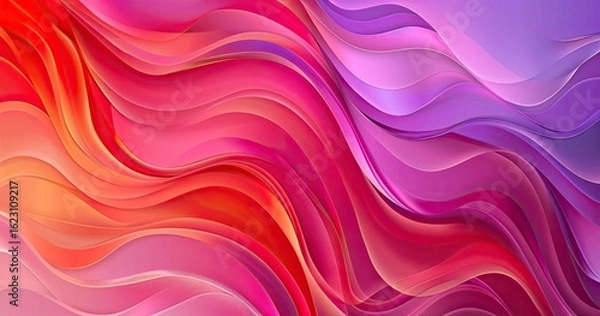 Obraz Abstract waves of vibrant colors create a dynamic and fluid visual experience.