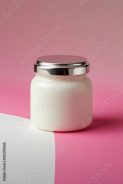 Fototapeta cosmetic cream in a jar