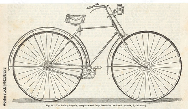 Fototapeta Do it yourself bicycle. Date: 1890