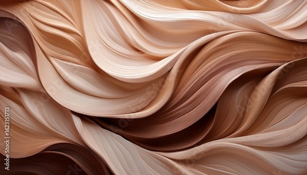 Fototapeta exploring the graceful undulations of natural elegance a close up study of earthy tones and textures in plant life