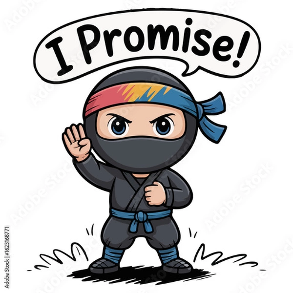 Fototapeta A ninja promising transparent png vector