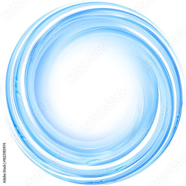 Obraz water tornado spinning into a blue tornado