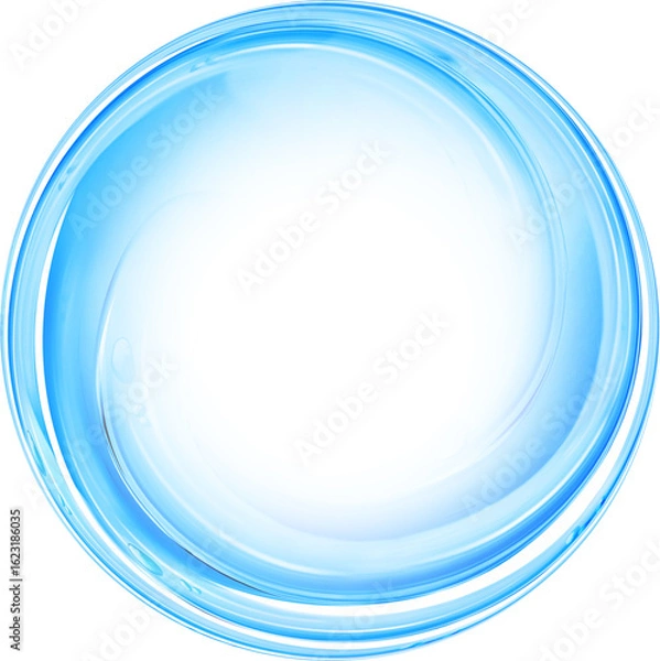 Obraz water tornado spinning into a blue tornado