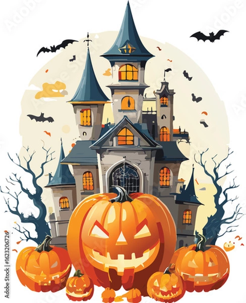 Obraz halloween castle