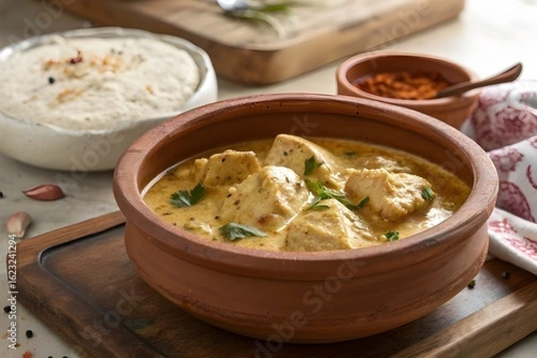 Obraz chicken boneless malai handi 