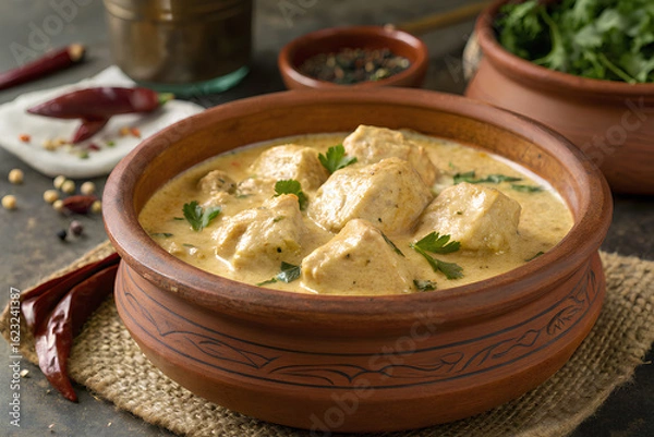 Obraz chicken boneless malai handi 