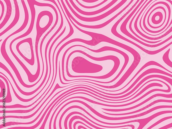 Obraz Abstract pink wavy pattern background design