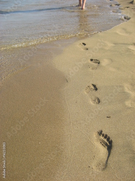 Obraz spiaggia e orme